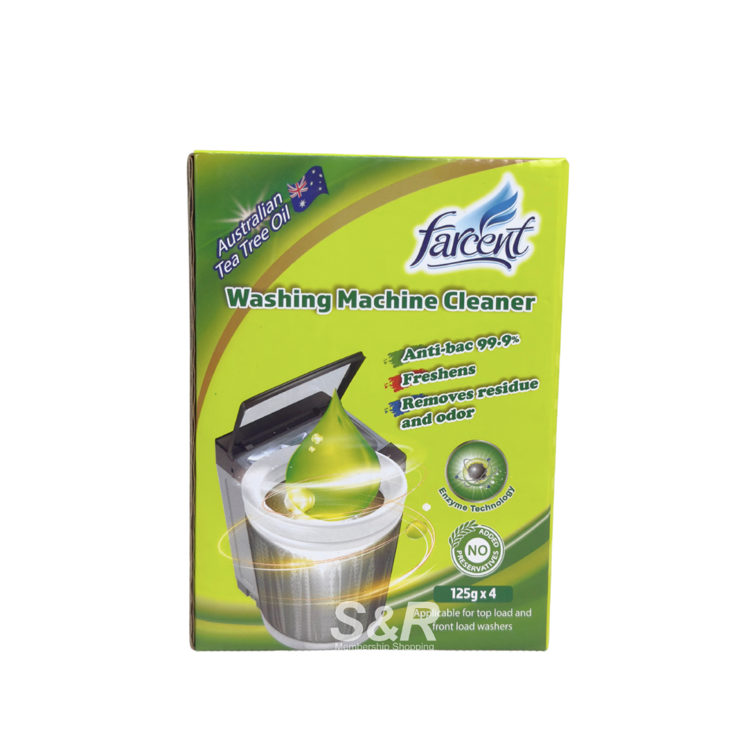 Farcent Washing Machine Cleaner 125g x 4 Bags